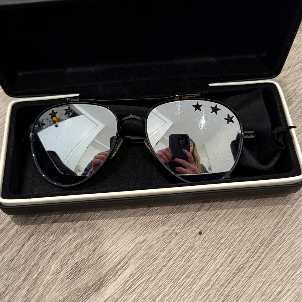 Givenchy Mirrored Star Aviator Sunglasses,